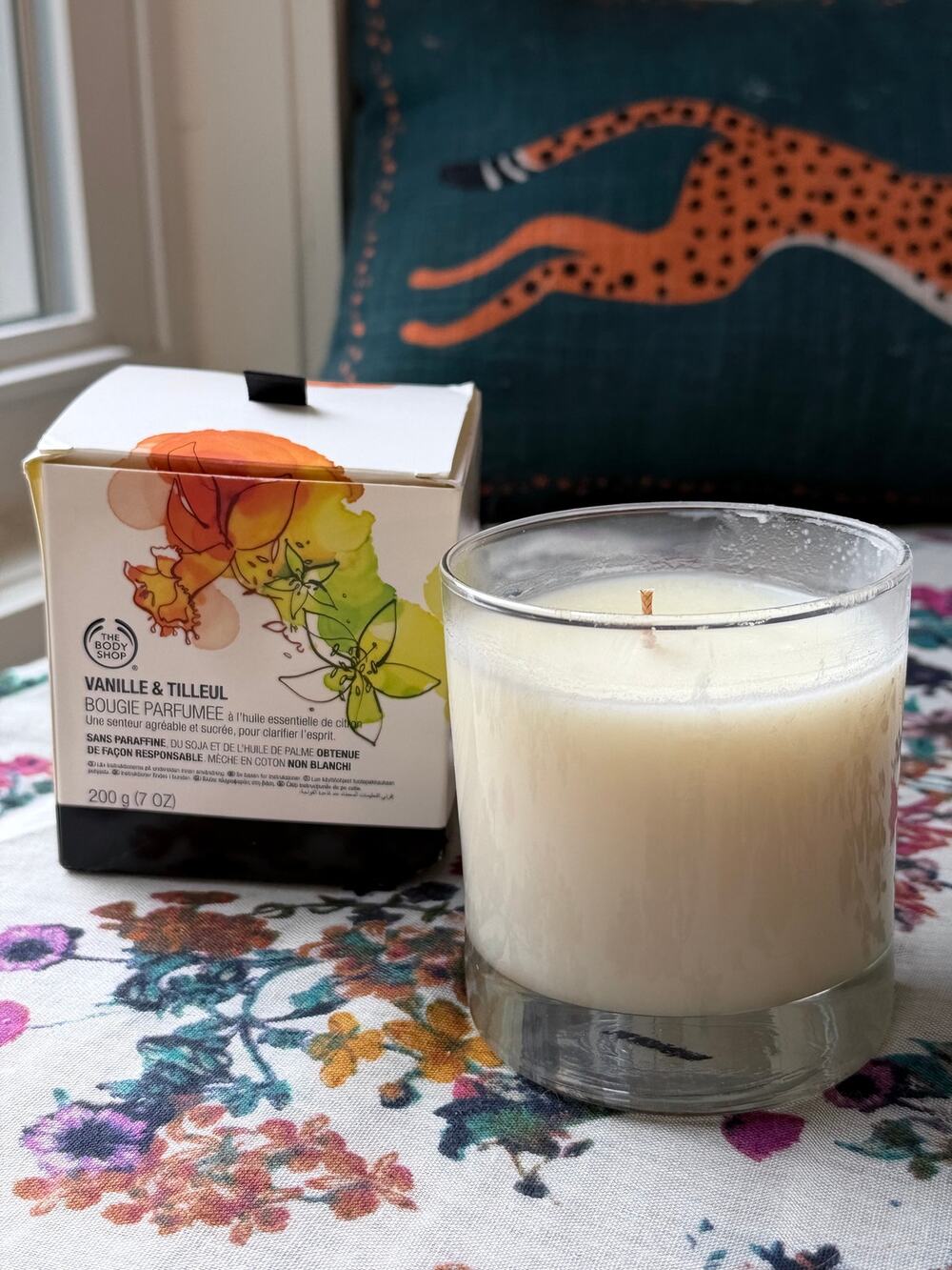 The Body Shop Vanilla & Lime Blossom Scented Candle 7 oz Discontinued